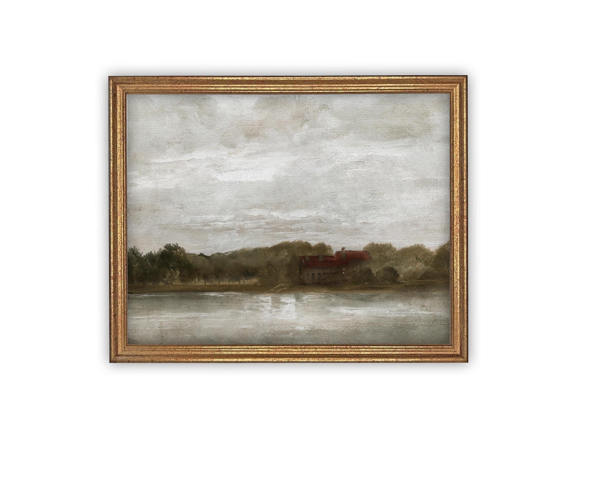 Vintage Framed Canvas Art #LAN-250