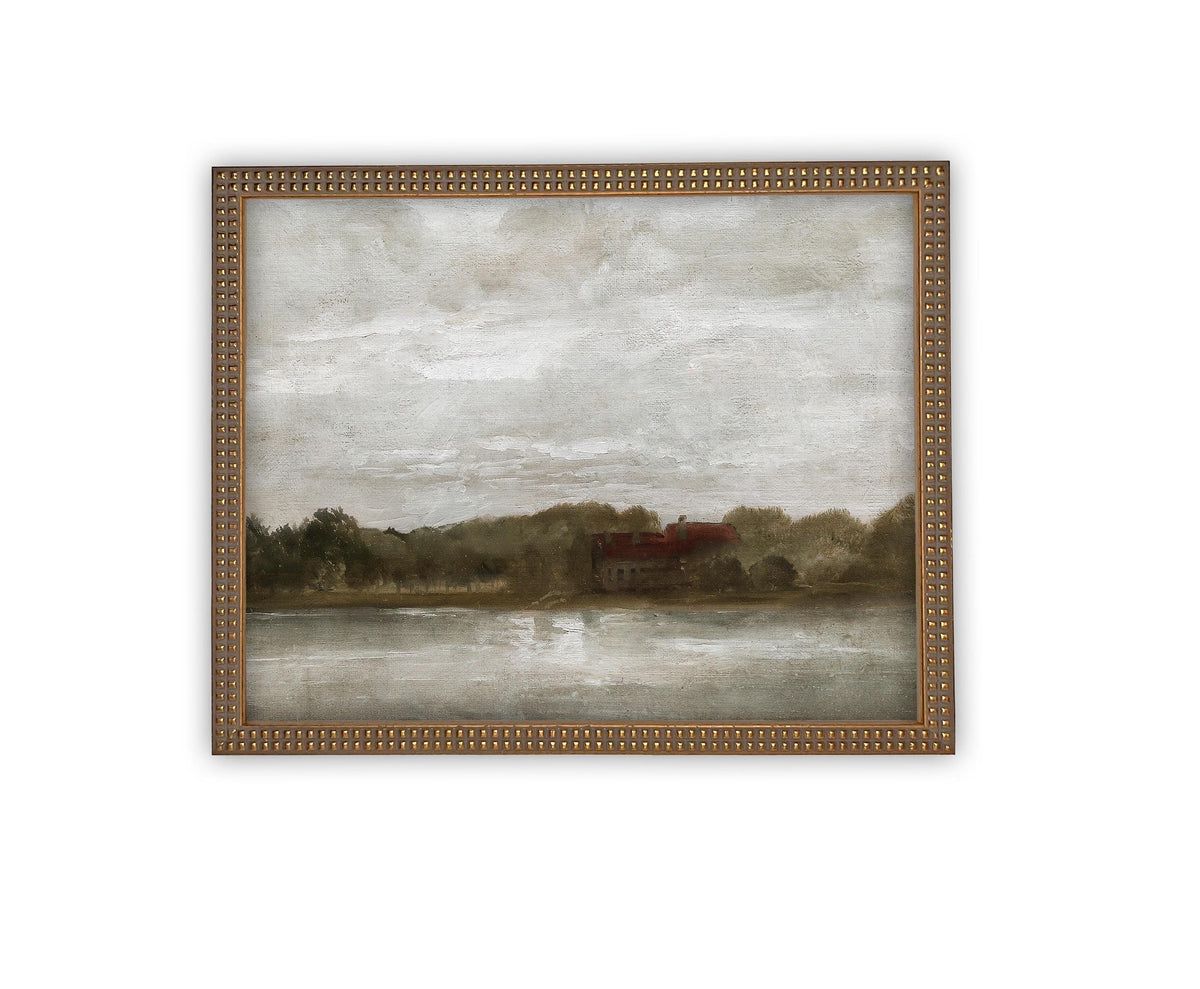 Vintage Framed Canvas Art #LAN-250