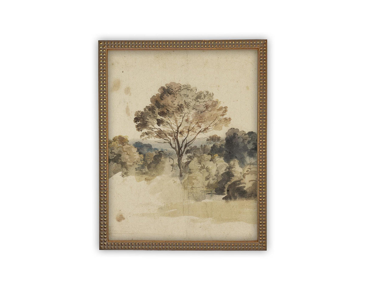 Vintage Framed Canvas Art #LAN-273