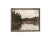 Vintage Framed Canvas Art #LAN-265