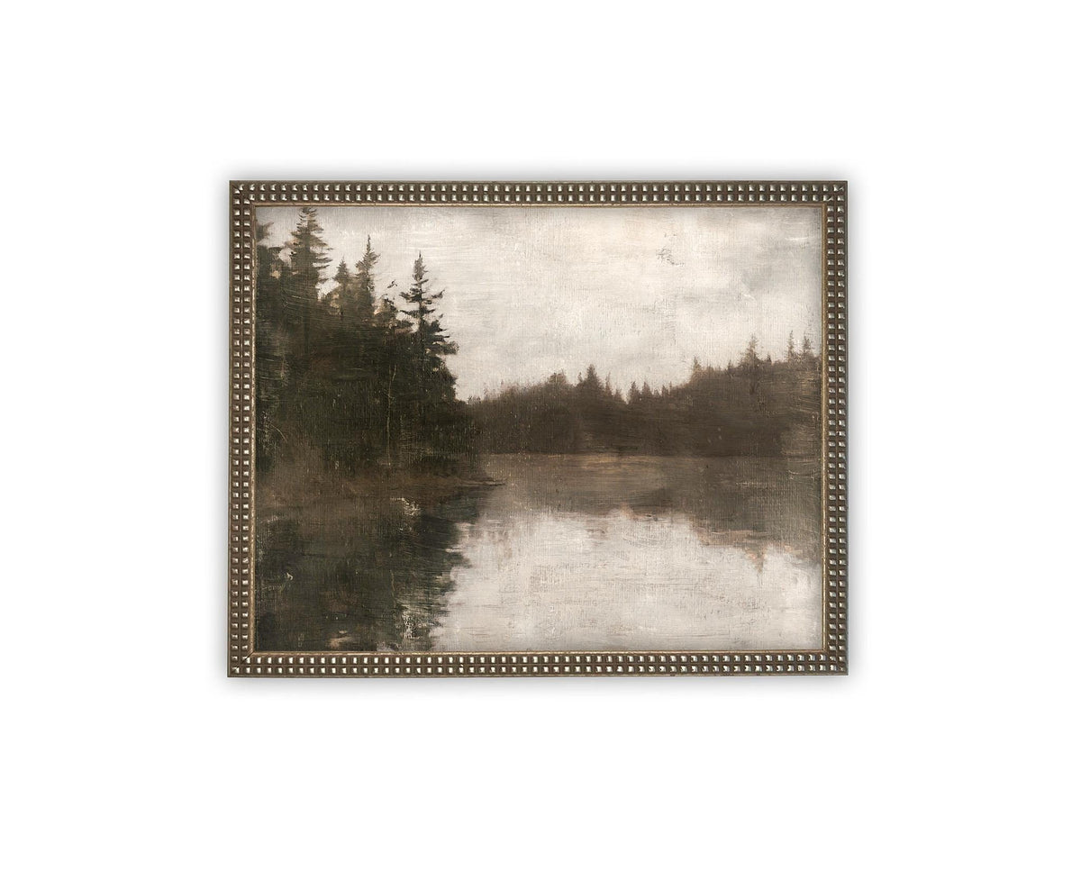 Vintage Framed Canvas Art #LAN-265