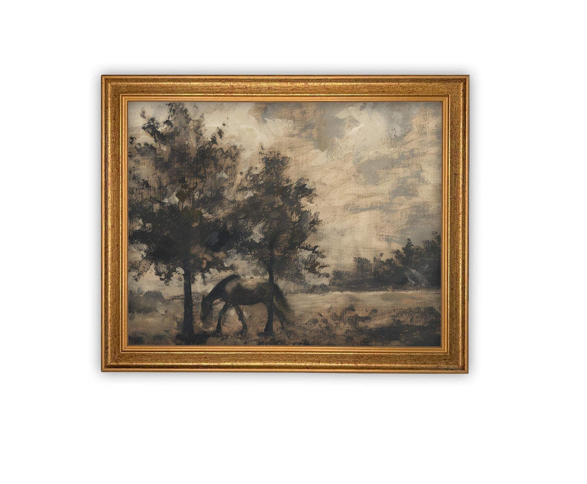 Vintage Framed Canvas Art #LAN-254