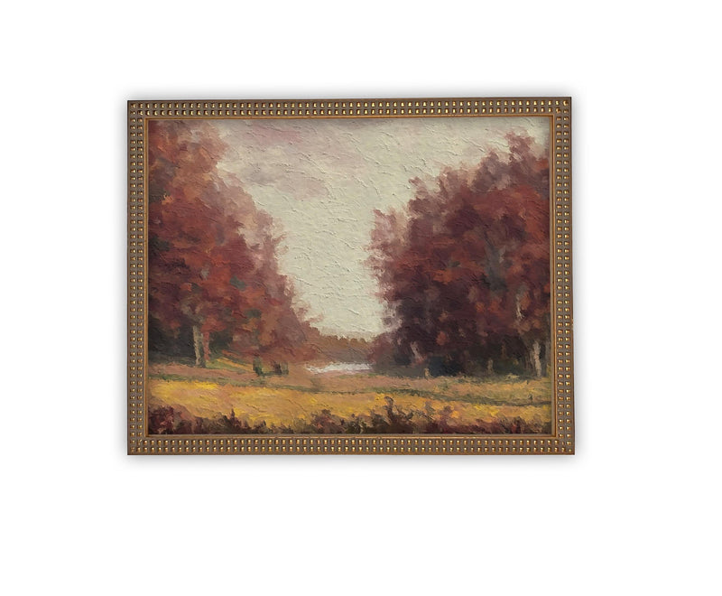 Vintage Framed Canvas Art #LAN-253
