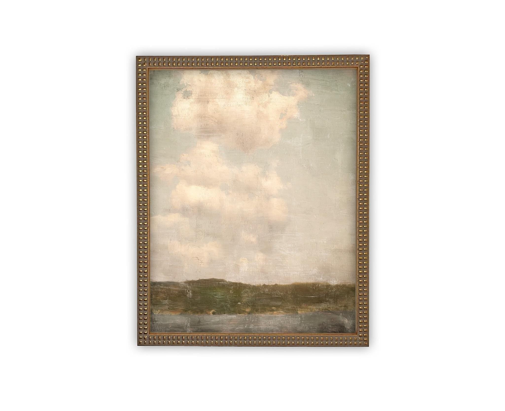 Vintage Framed Canvas Art #LAN-266