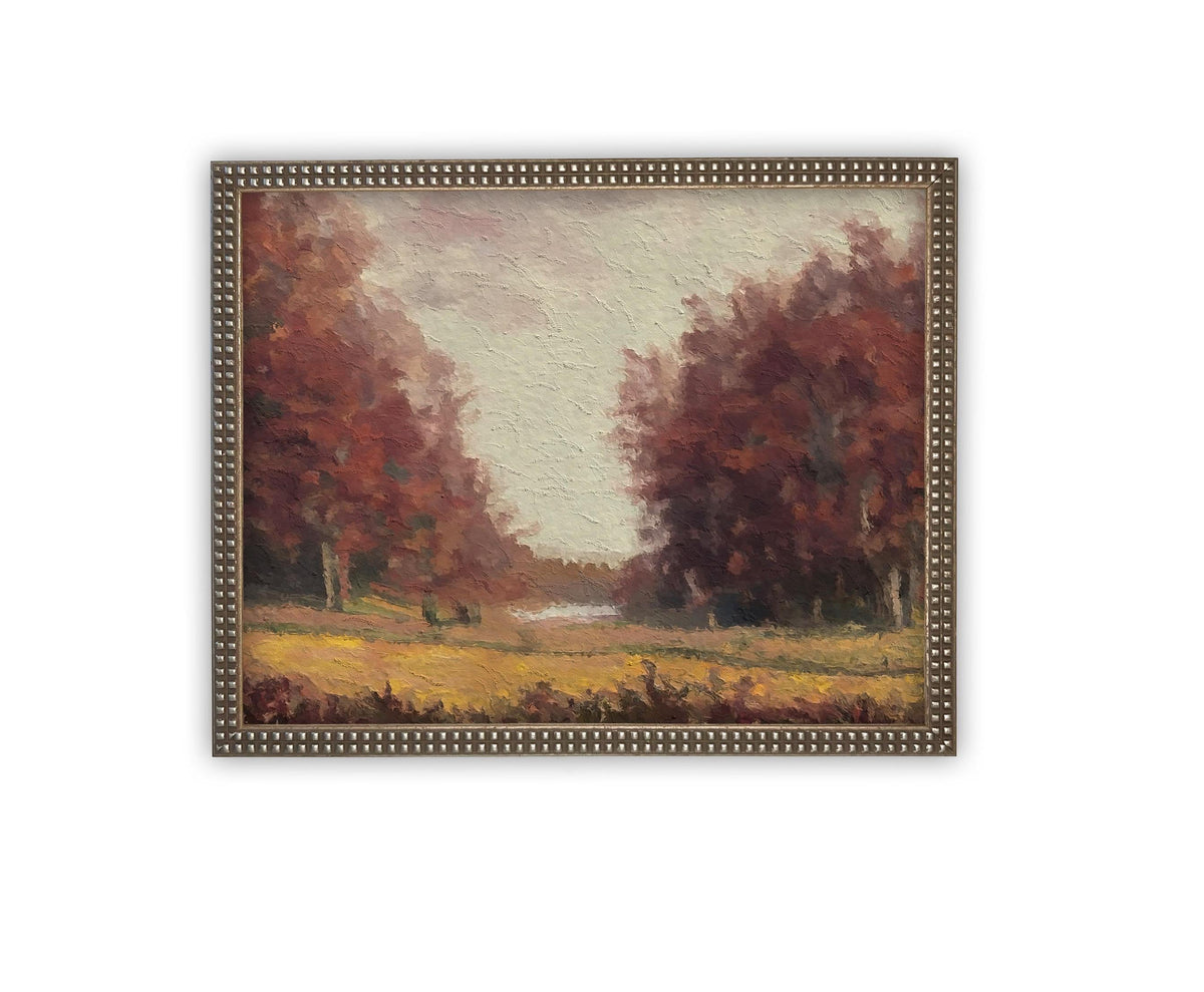 Vintage Framed Canvas Art #LAN-253