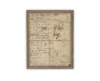 Vintage Framed Canvas Art #MSC-107
