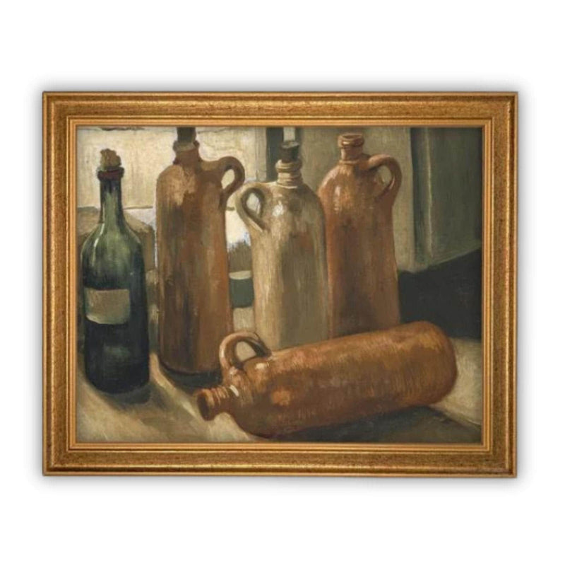 Vintage Framed Canvas Art #ST-619
