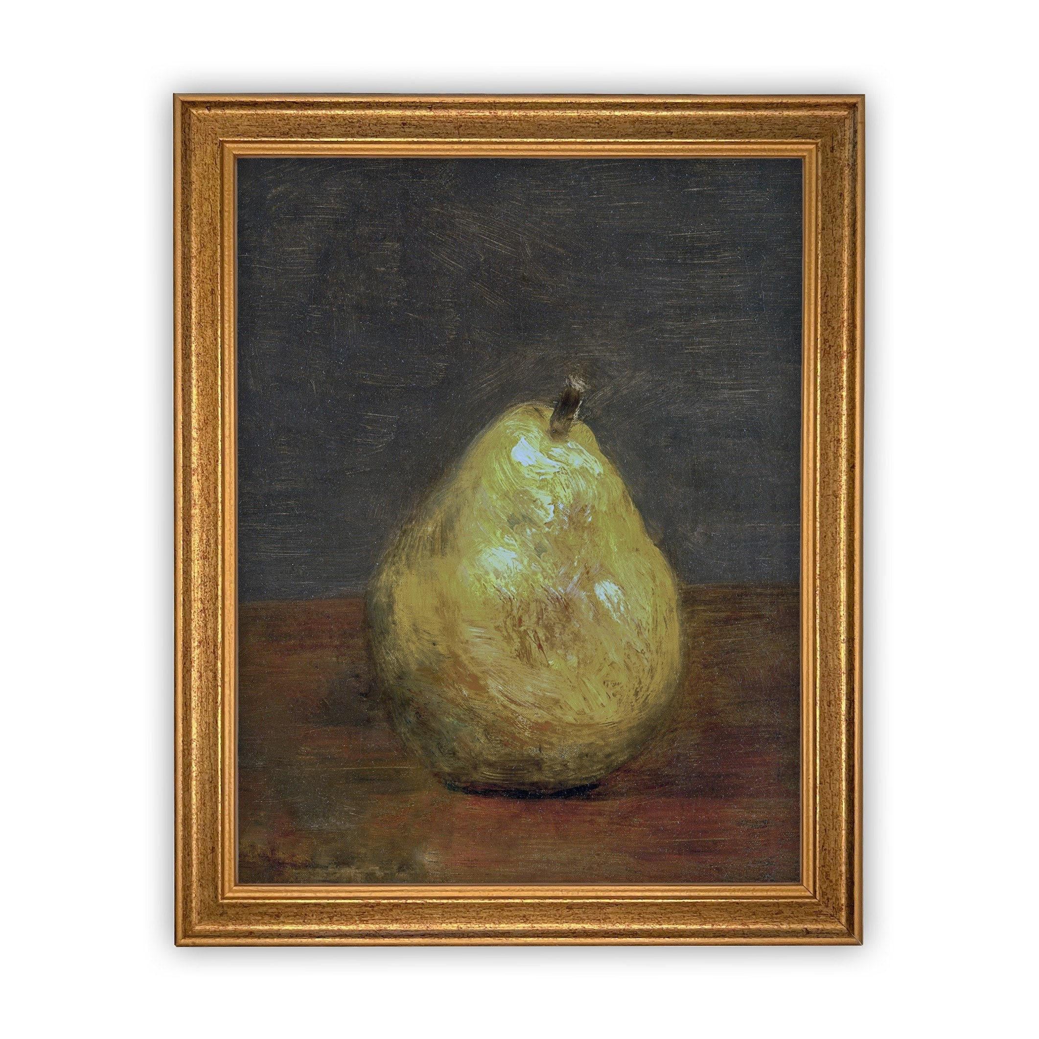 Vintage Framed Canvas Still Life Art #ST-615