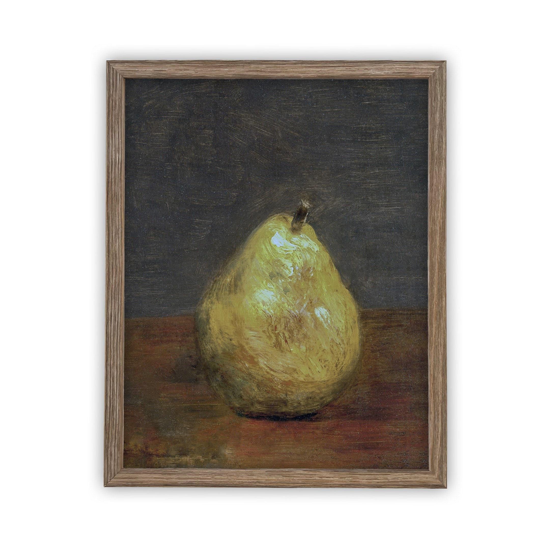 Vintage Framed Canvas Still Life Art #ST-615