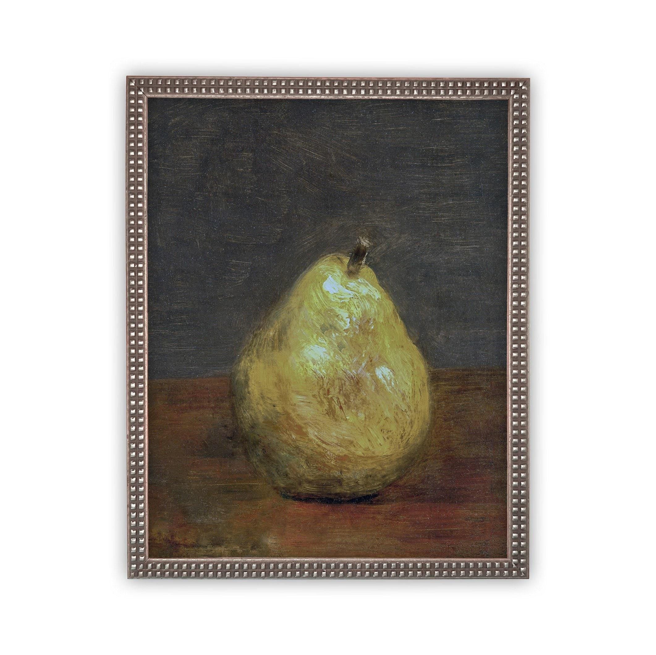 Vintage Framed Canvas Still Life Art #ST-615