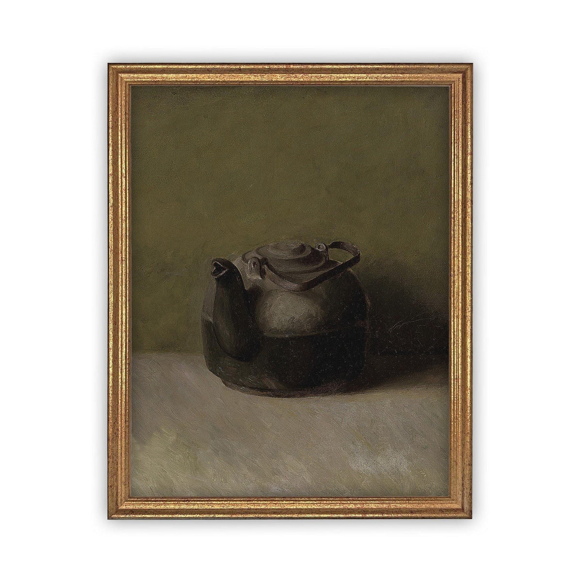 Framed Black Teapot Still Life Print #ST-609