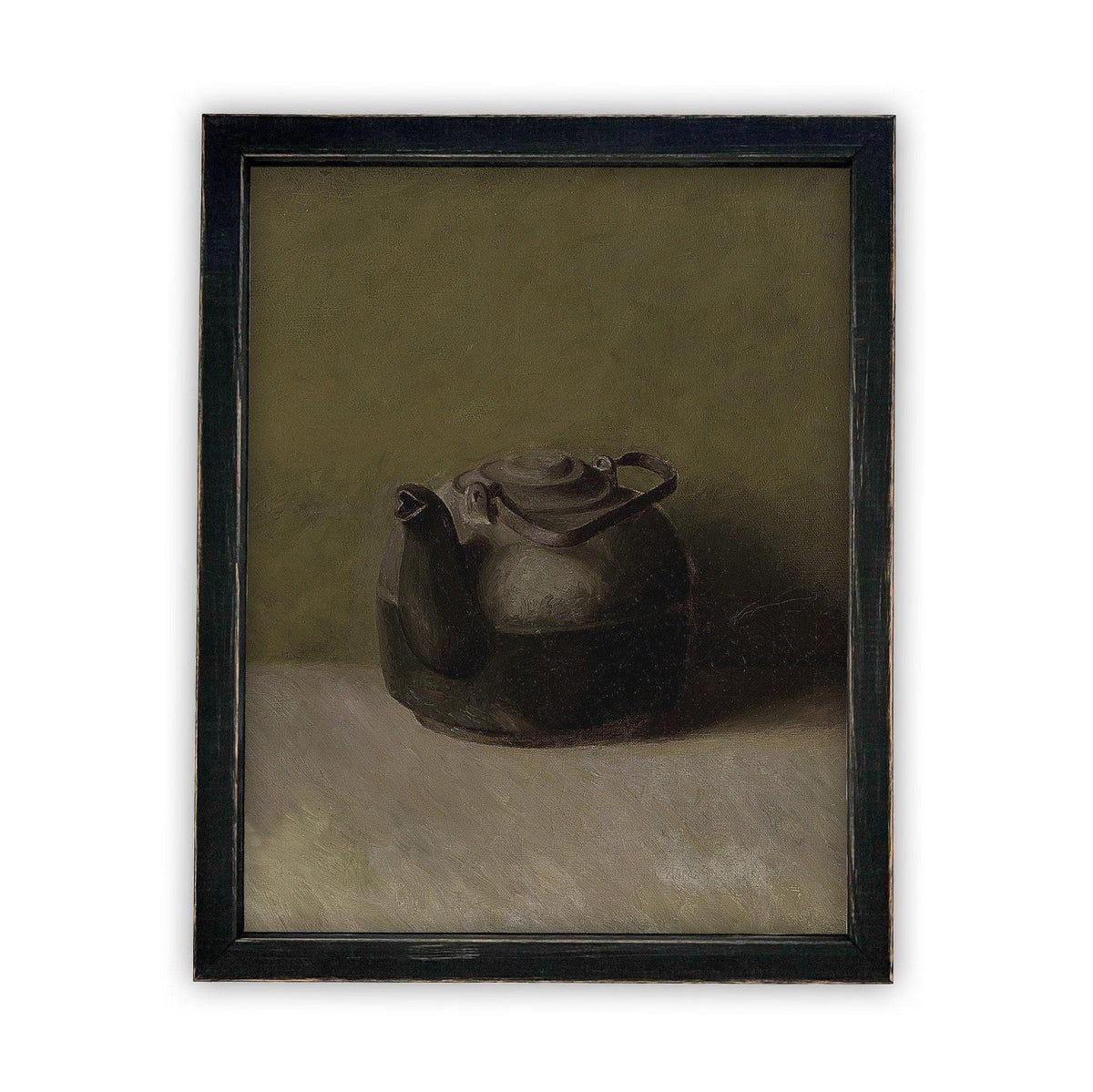 Framed Black Teapot Still Life Print #ST-609