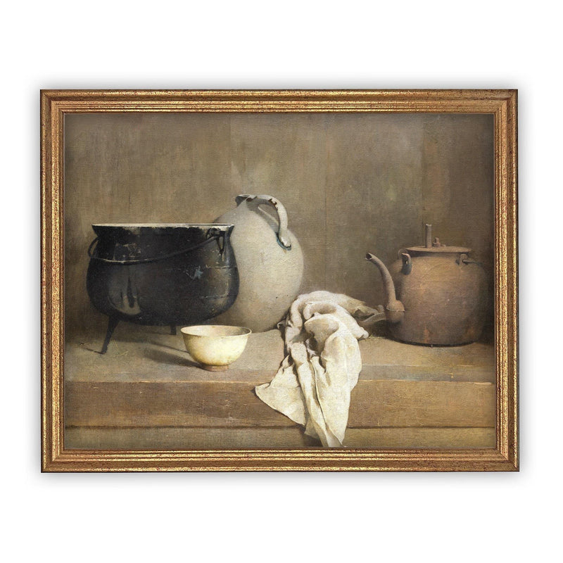 Framed Vintage Kitchen Still Life #ST-607