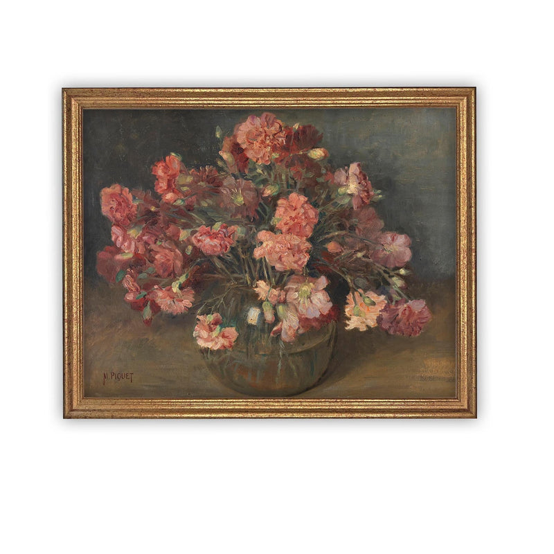 Vintage Framed Canvas Art #BOT-156