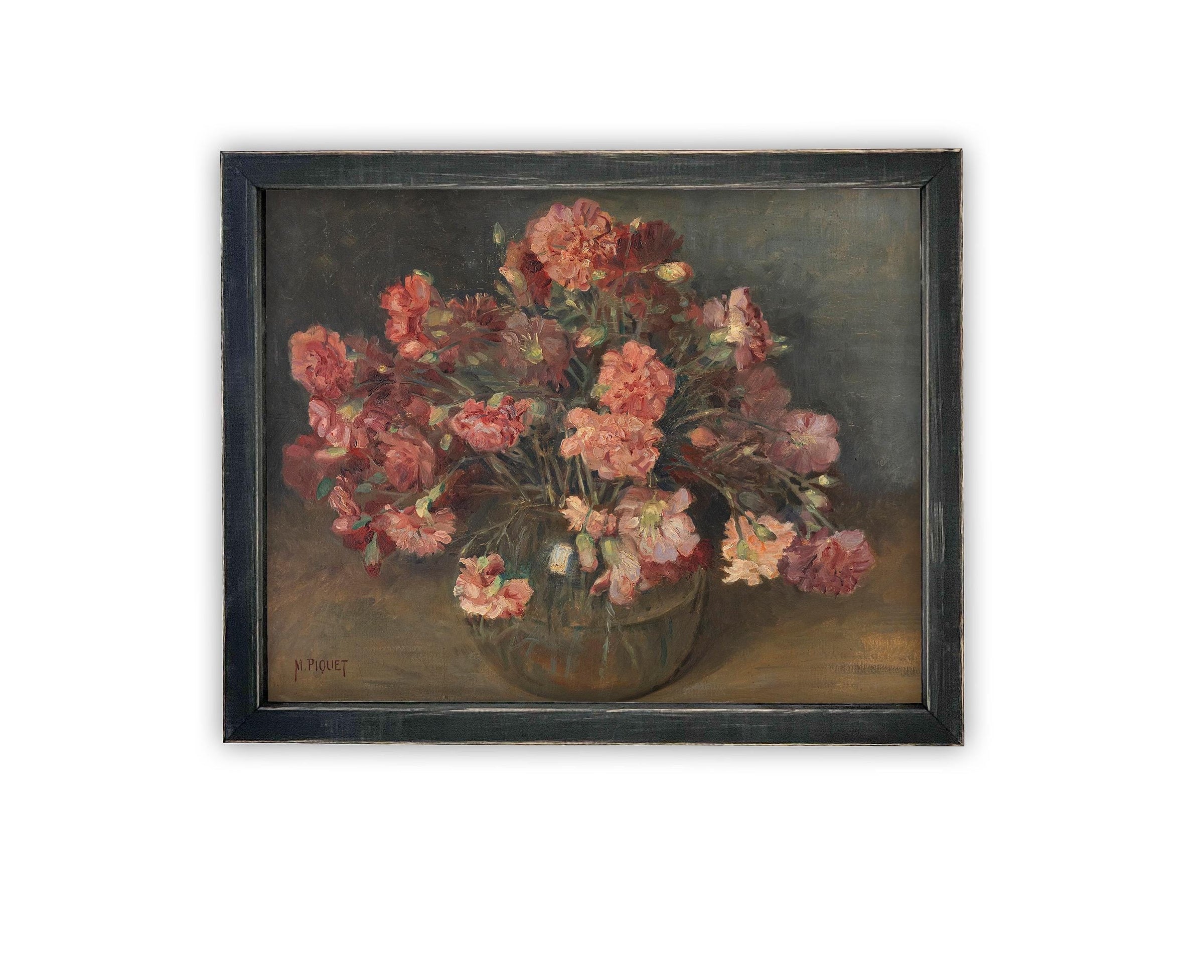Vintage Framed Canvas Art #BOT-156