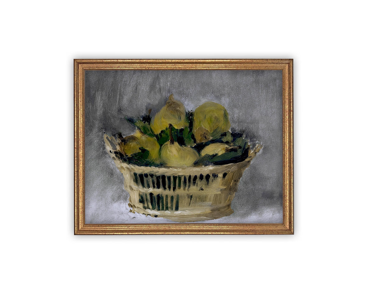 Vintage Framed Canvas Art #ST-625