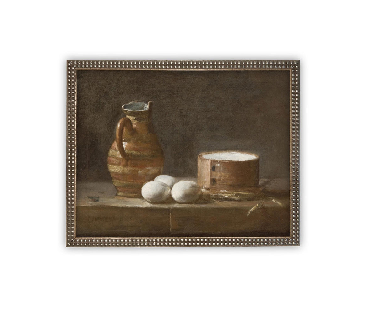 Vintage Framed Canvas Art #ST-627