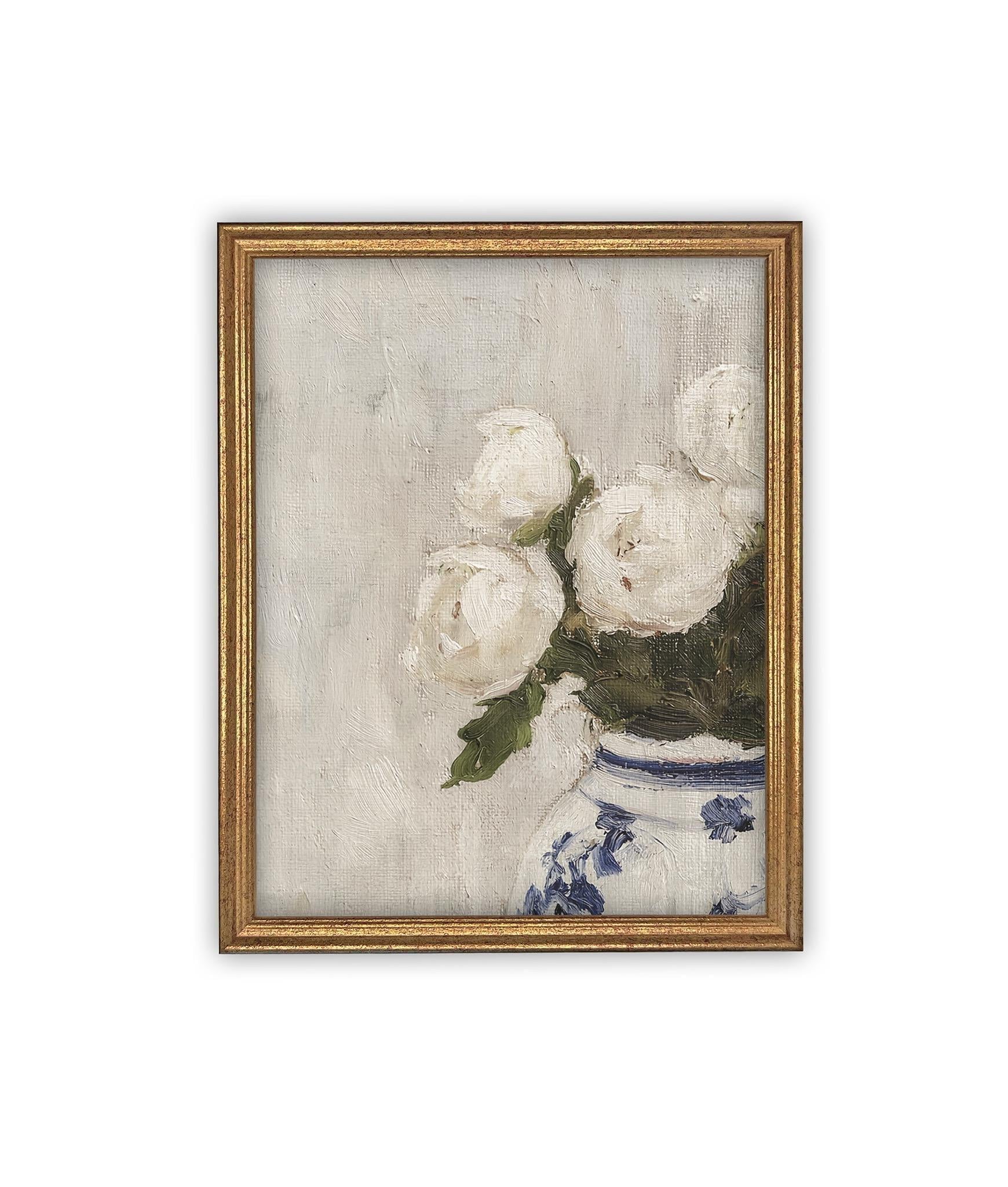 Vintage Framed Canvas Art #BOT-162