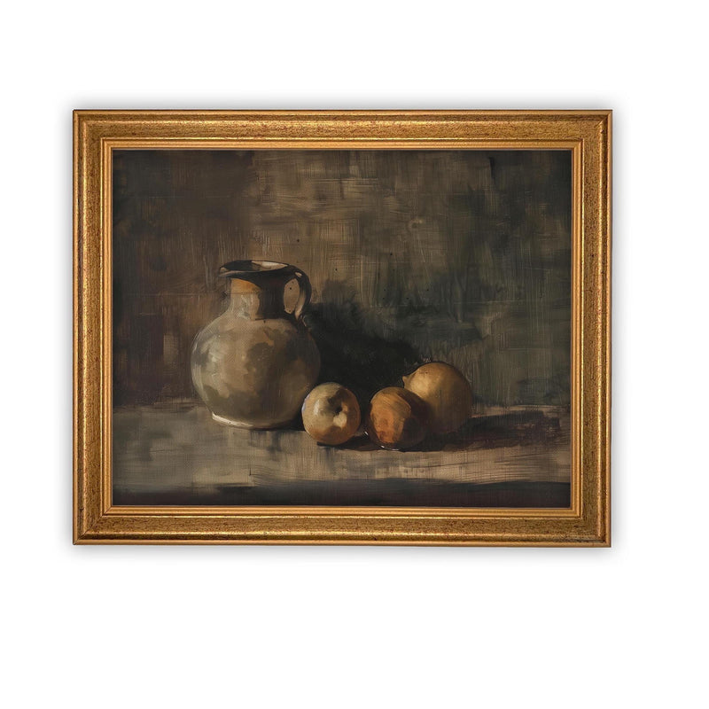 Vintage Framed Canvas Art #ST-633