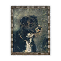 Framed Black and White Dog Art #A-110
