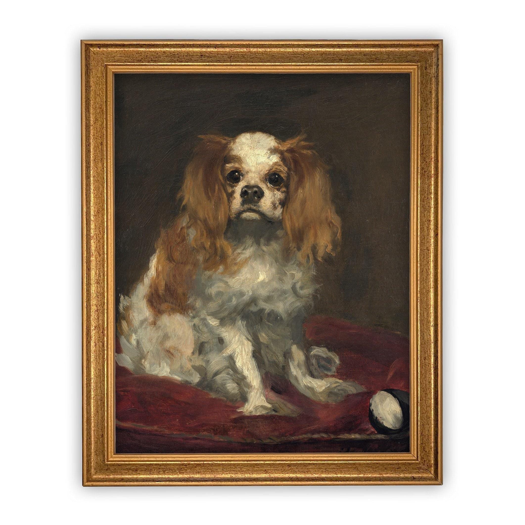 Vintage Framed Canvas Art #A-115