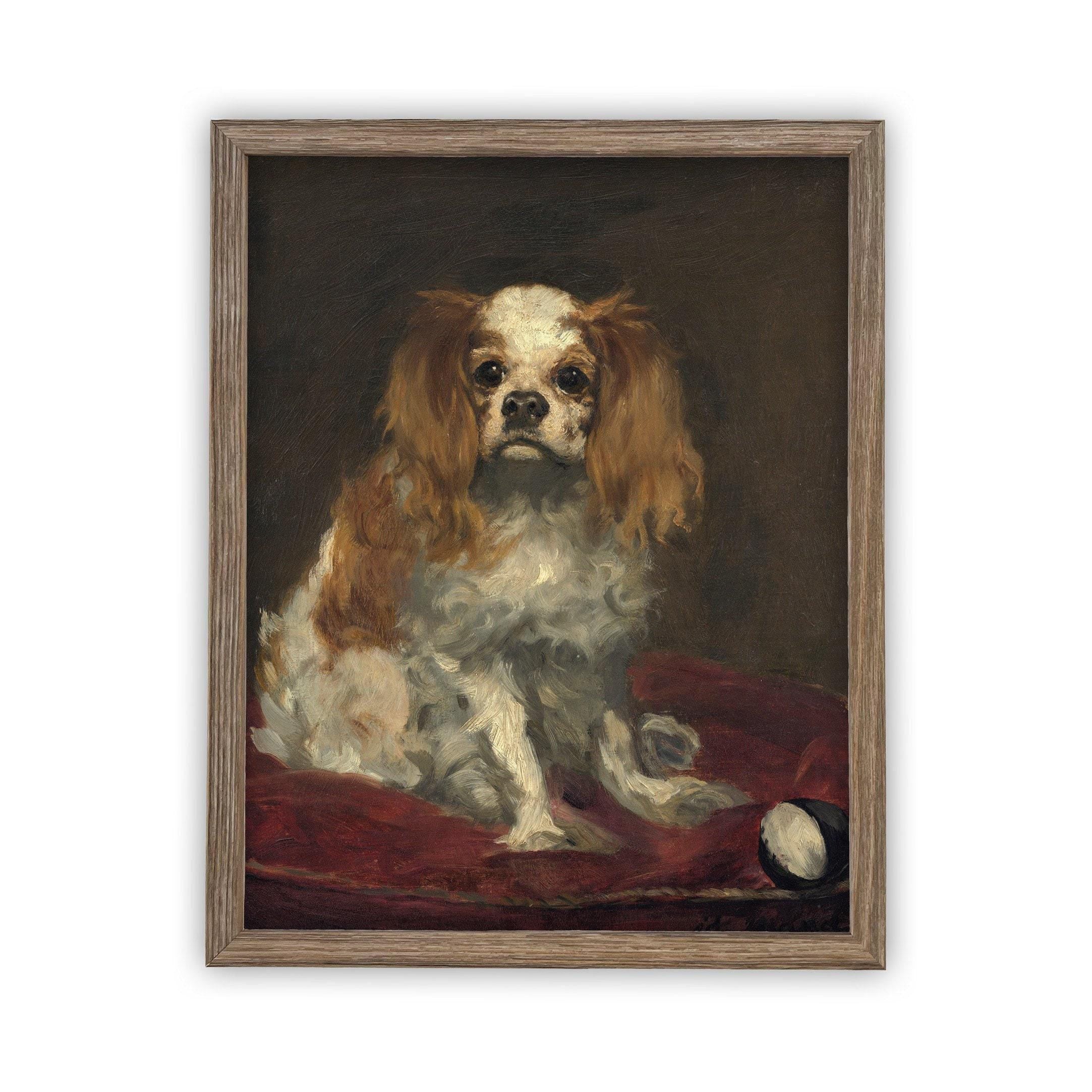 Vintage Framed Canvas Art #A-115