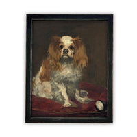 Vintage Framed Canvas Art #A-115