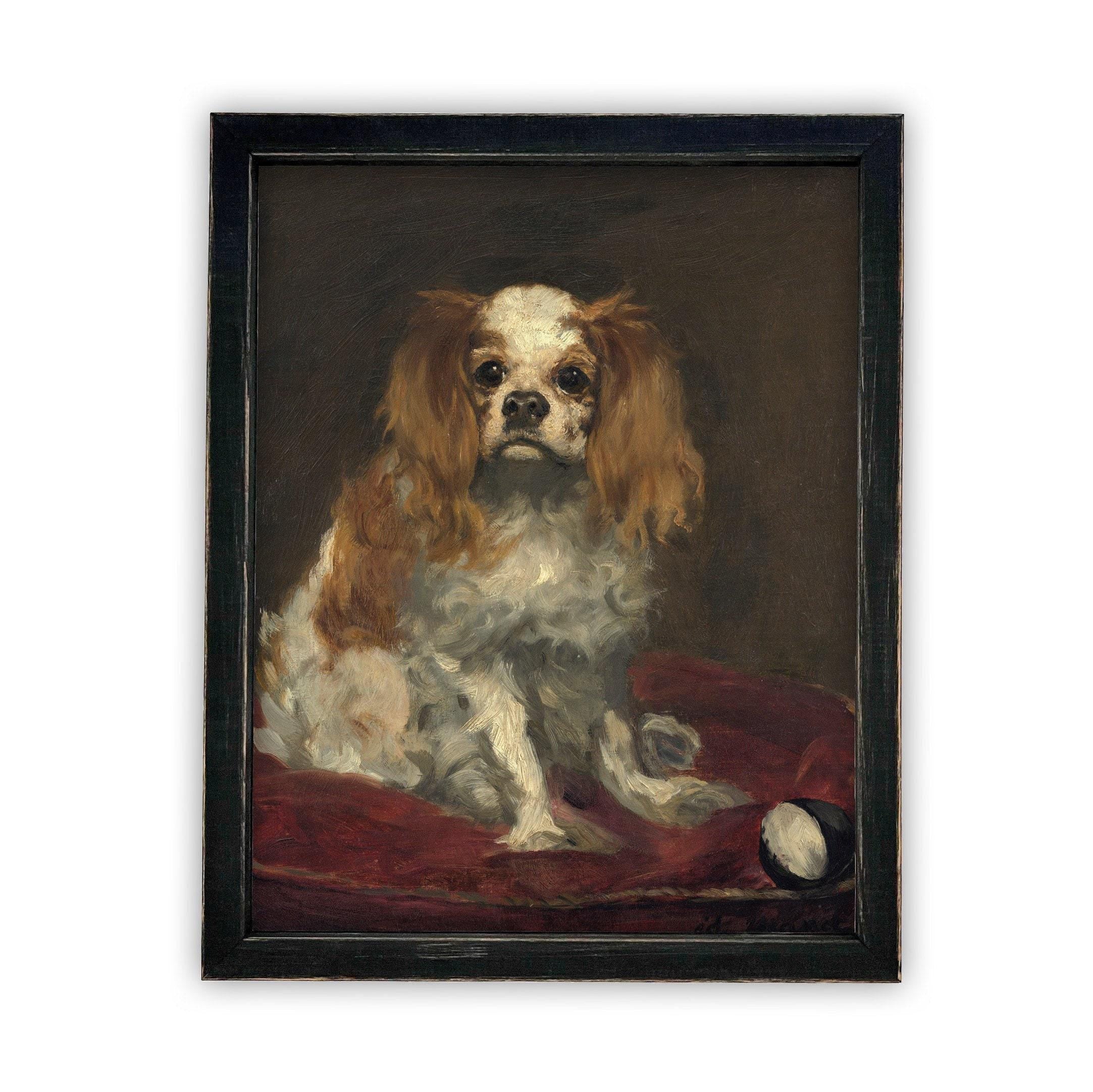 Vintage Framed Canvas Art #A-115