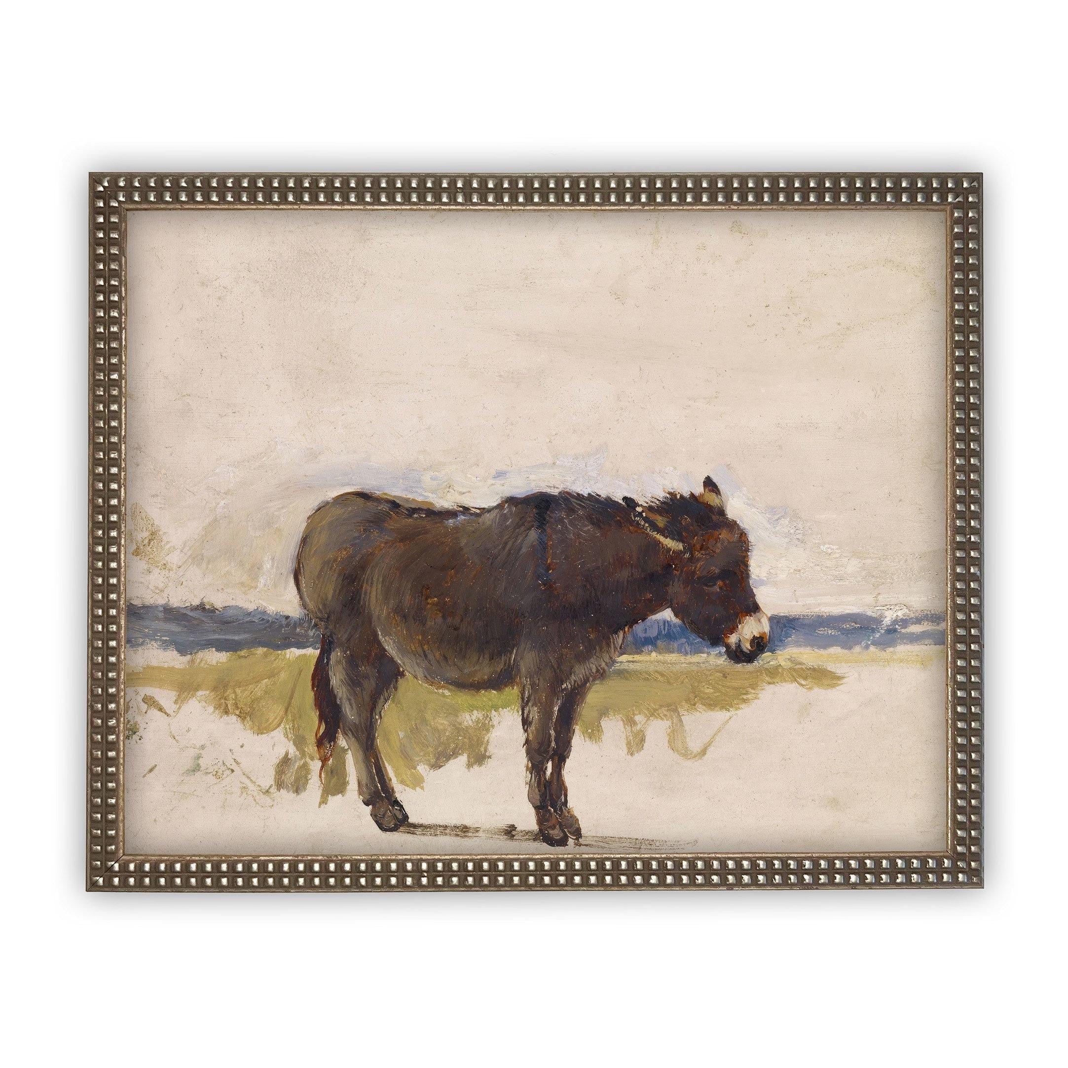 Vintage Framed Canvas Art #A-153