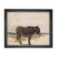 Vintage Framed Canvas Art #A-153