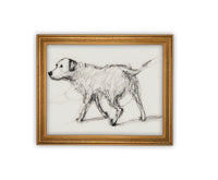 Vintage Framed Canvas Art #A-169