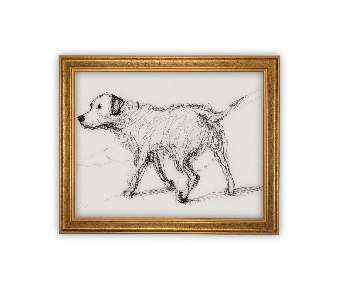 Vintage Framed Canvas Art #A-169