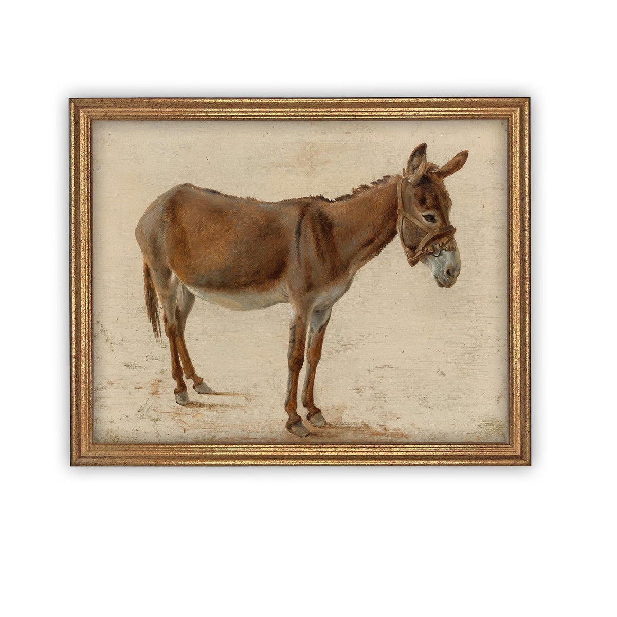 Vintage Framed Canvas Art #A-179