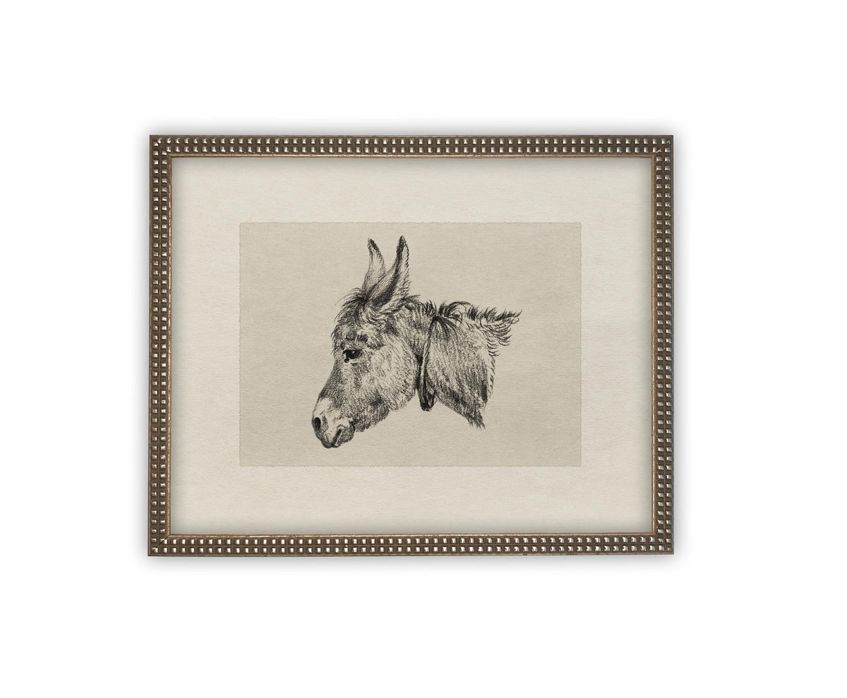 Vintage Framed Canvas Art #A-177