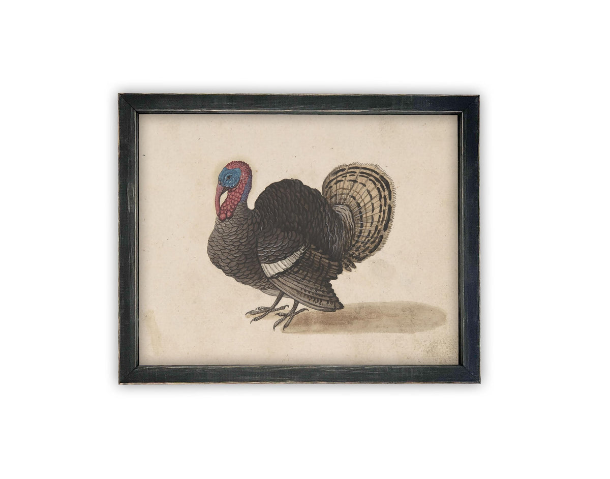 Vintage Framed Canvas Art #A-172