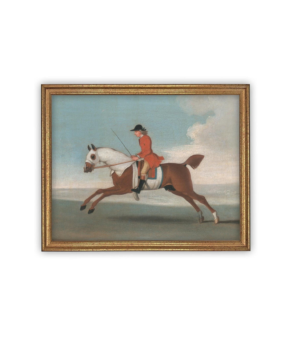 Vintage Framed Canvas Art #A-190