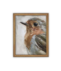 Vintage Framed Canvas Art #A-193