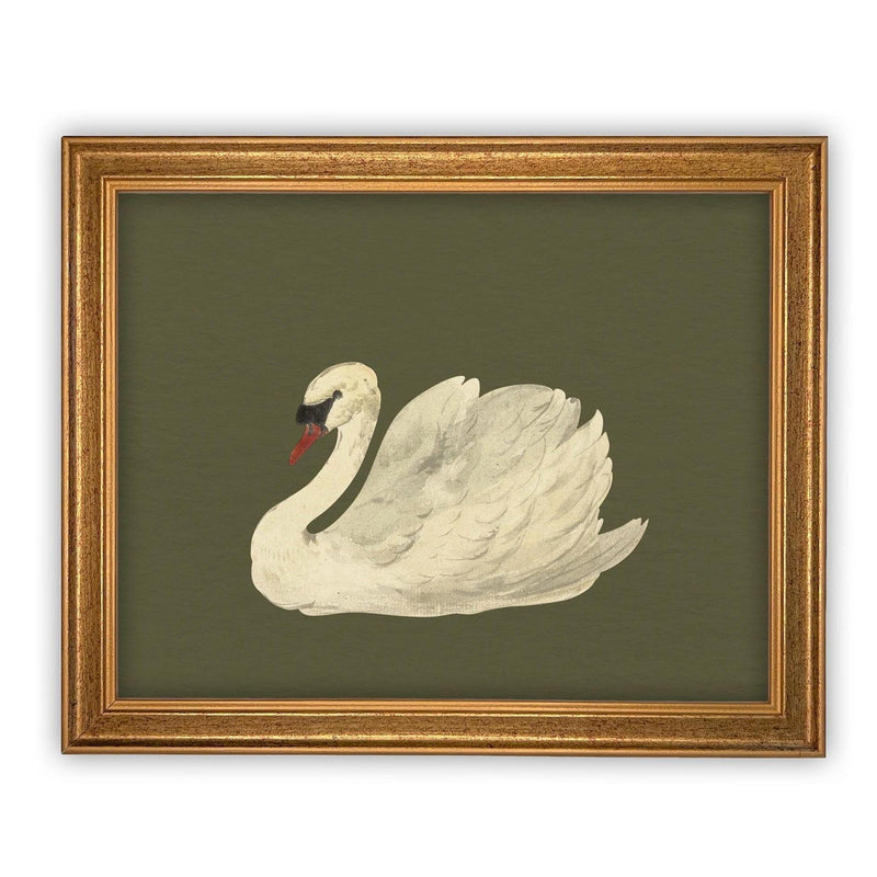 Vintage Framed Canvas Art #A-180