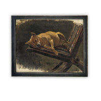Vintage Framed Canvas Art #A-183