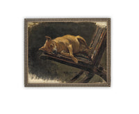 Vintage Framed Canvas Art #A-183