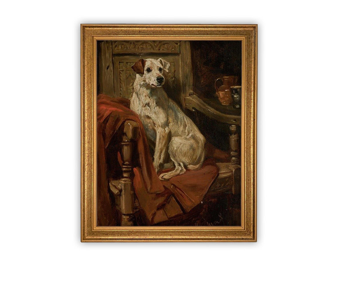 Vintage Framed Canvas Art #A-185