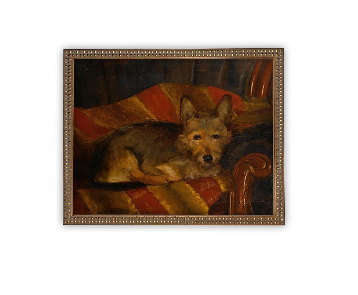 Vintage Framed Canvas Art #A-184