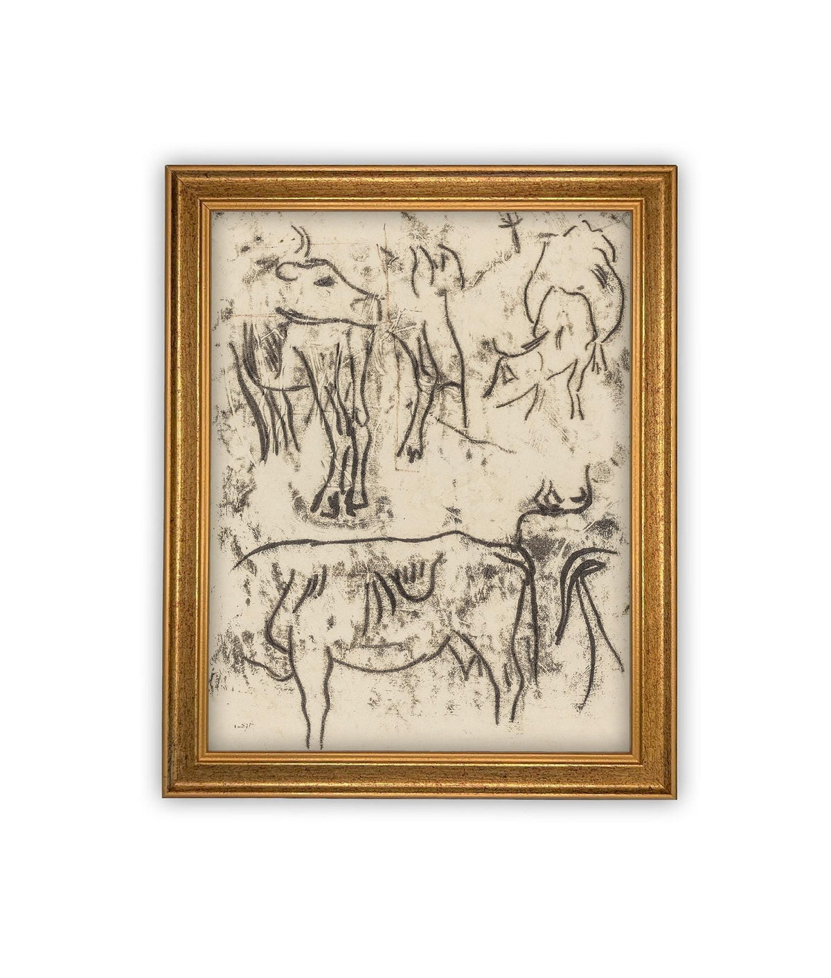 Vintage Framed Canvas Art #A-191