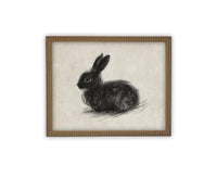 Vintage Framed Canvas Art #A-188