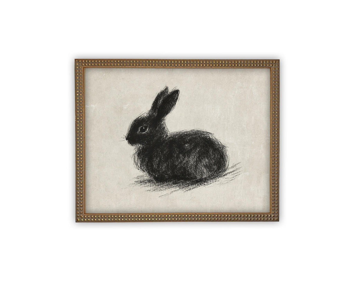Vintage Framed Canvas Art #A-188