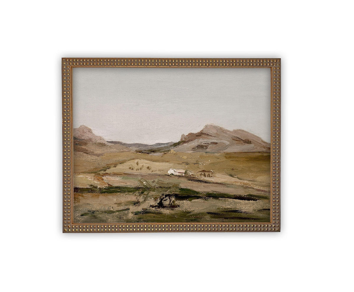 Vintage Framed Canvas Art #LAN-235