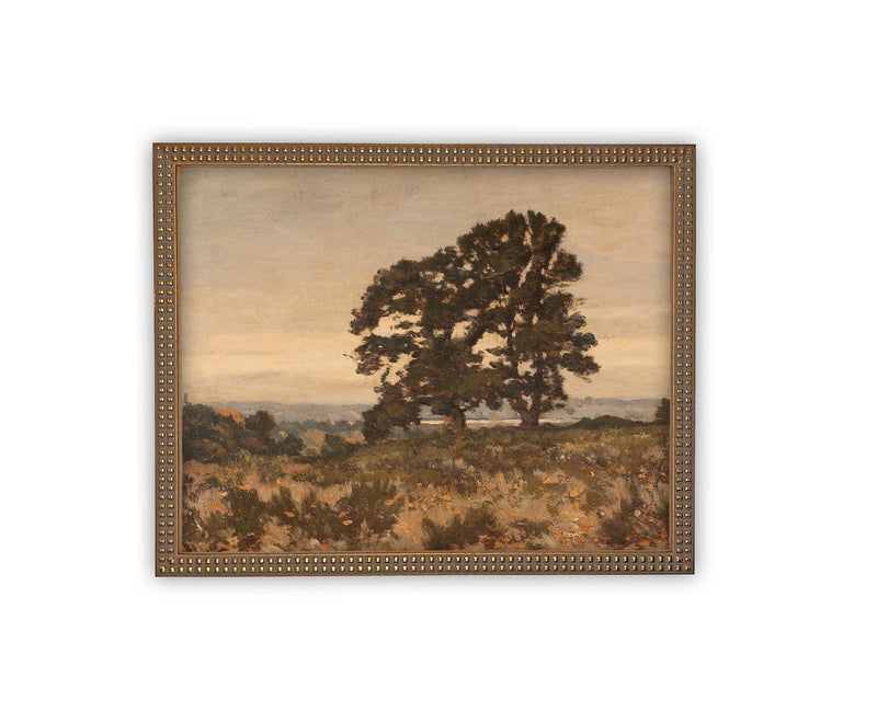 Vintage Framed Canvas Art #LAN-232