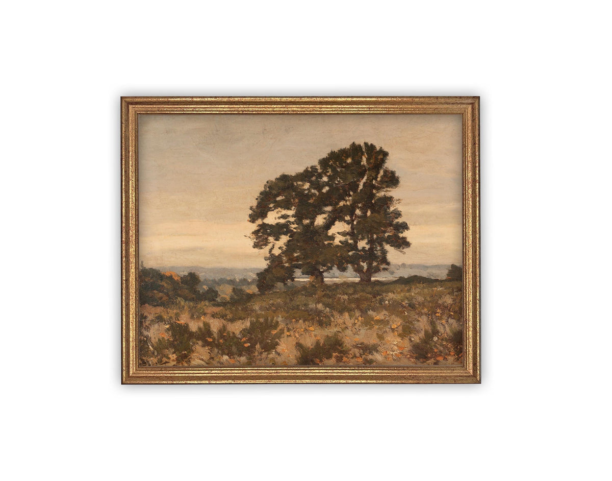 Vintage Framed Canvas Art #LAN-232