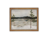 Vintage Framed Canvas Art #LAN-237