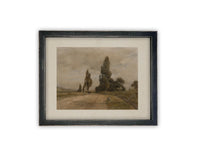 Vintage Framed Canvas Art #LAN-236
